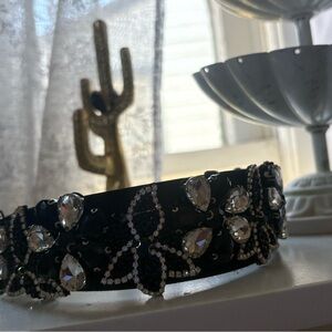 Black Embellished Headband